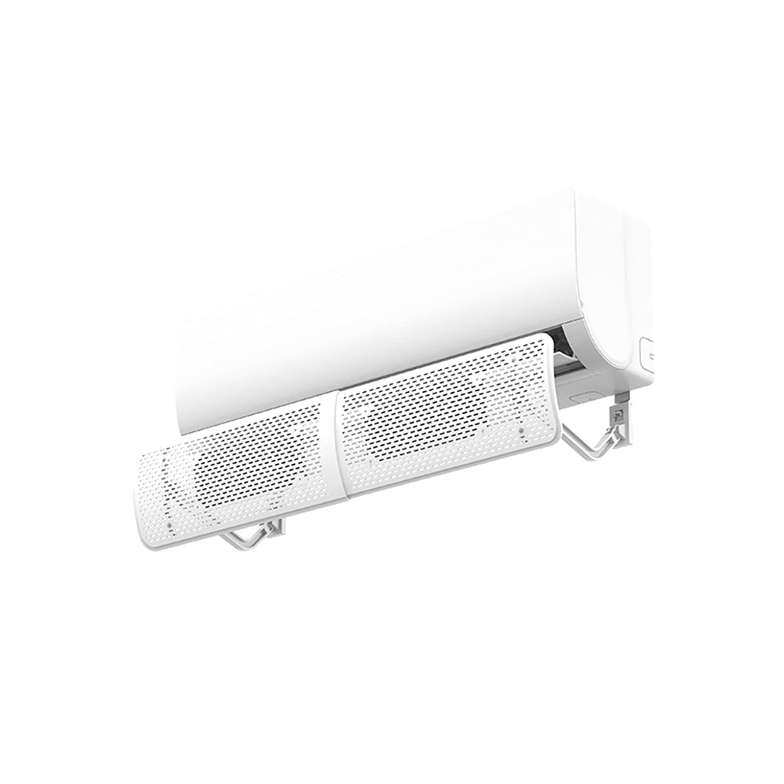 Retractable Air Conditioner Windshield Deflector - Telescopic AC Outlet Cover (43.5-70cm) - Durable ABS Plastic Baffle for Home & Office Cooling - Perfect for Bedrooms, Living Rooms & Workspaces