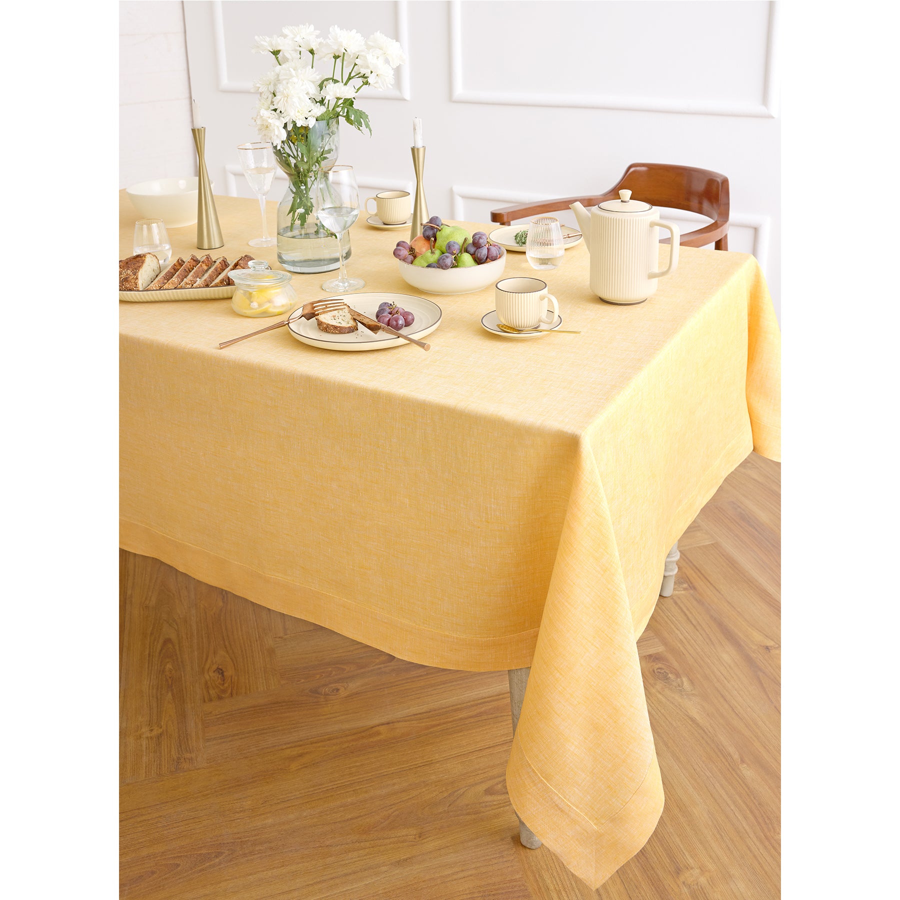 Premium Athena Tablecloth - Elegant & Durable Table Cover for Dining, Parties & Home Decor - Washable & Wrinkle-Resistant Fabric for Everyday Use
