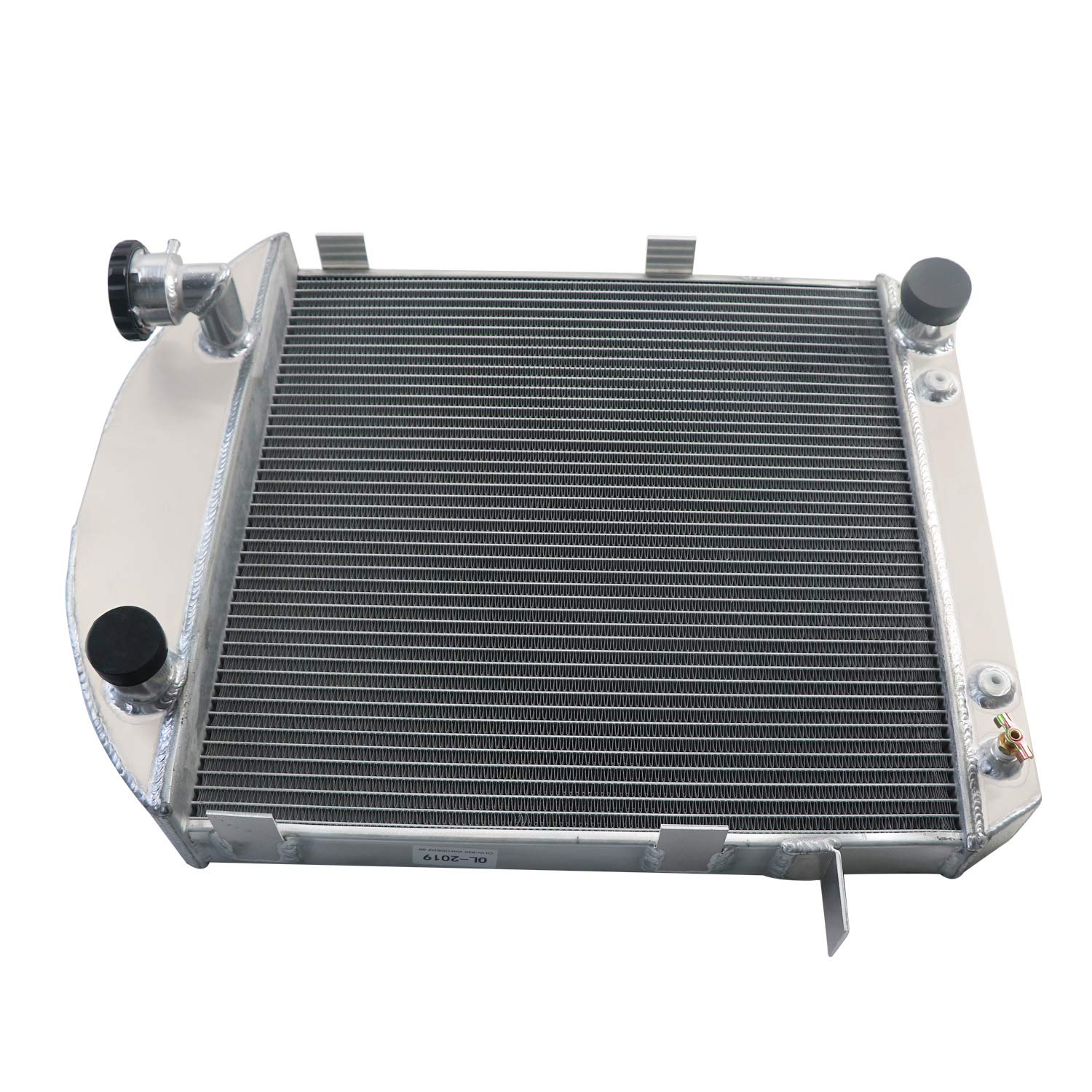 4 Row Aluminum Radiator for 1917-1927 Ford Model T with Chevy 2.9L L4 Engine - High Performance Cooling System for Classic Car Restoration & Hot Rod Upgrades