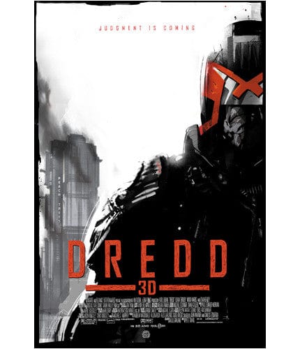 Dredd 3D Movie Poster - High Quality Jock Art Print - Perfect for Home Theater Decor, Man Cave Wall Art & Movie Memorabilia Collection
