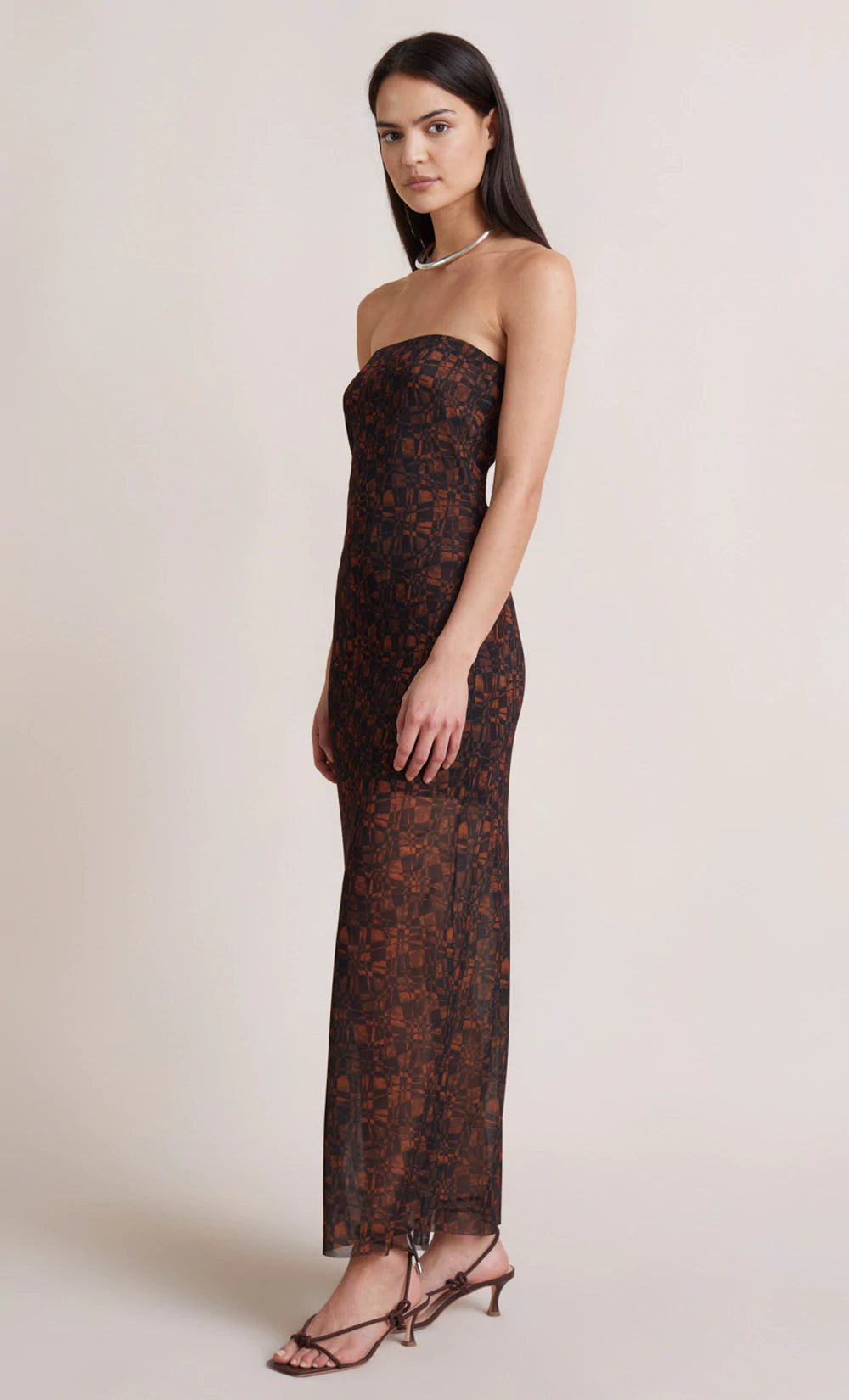 Checkmate Strapless Maxi Dress - Elegant Long Formal Gown for Women | Perfect for Weddings, Prom, Evening Parties & Special Occasions