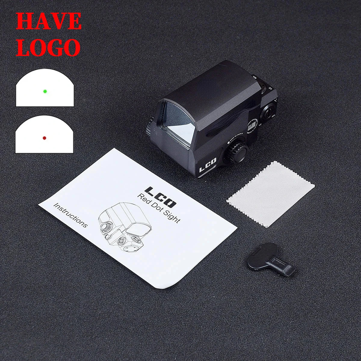 Tactical LCO Red Dot Holographic Reflex Sight 551 553 558 - Compatible with 20mm Rail Mount - Rifle Scope for Hunting, Shooting & Outdoor Adventures - Perfect for Tactical, Home Defense & Range Practice