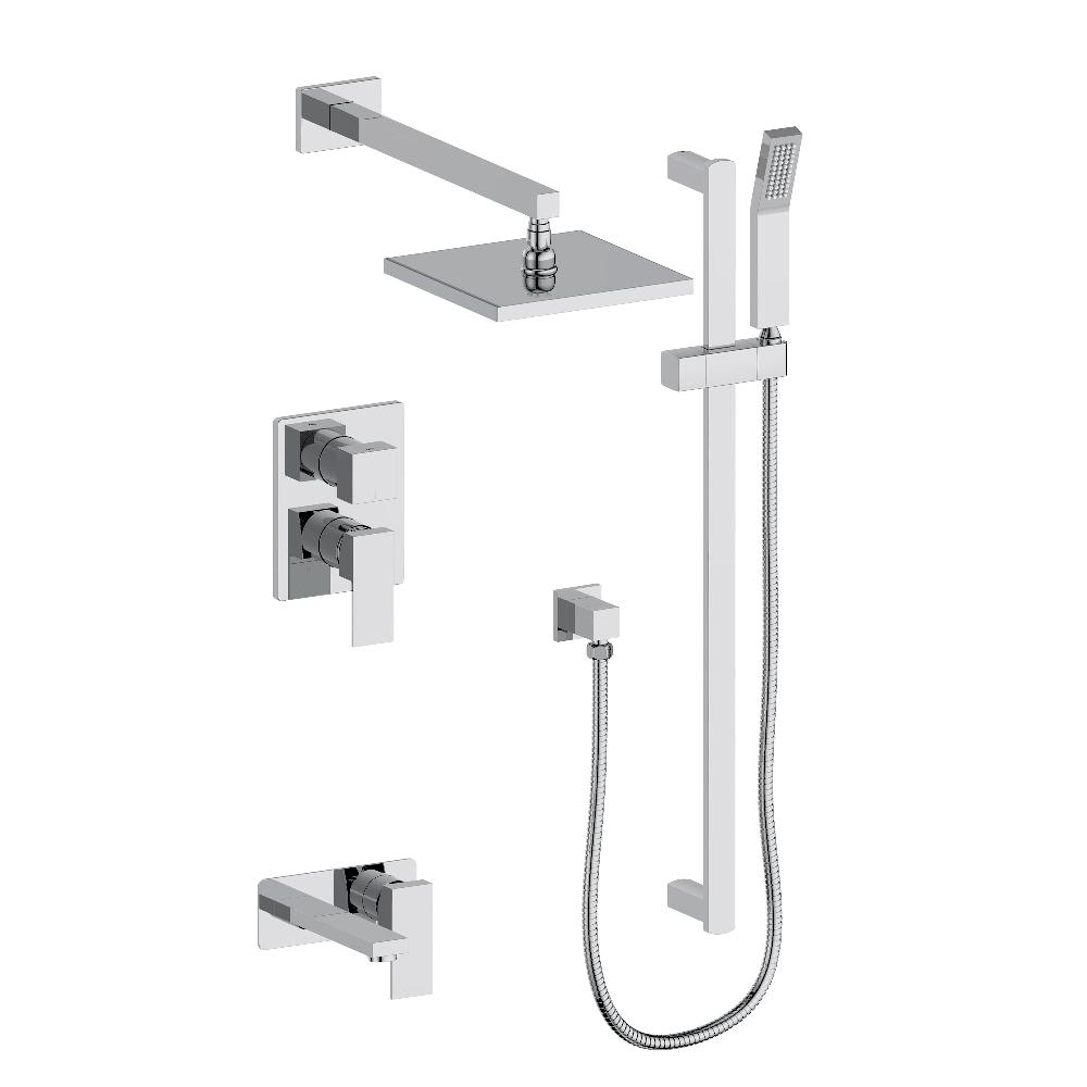 ZLINE Bliss Rainfall Shower System with 12 Inch Oversized Shower Head in Chrome - Luxury Bathroom Upgrade for Spa-Like Experience (BLS SHS12 CH)