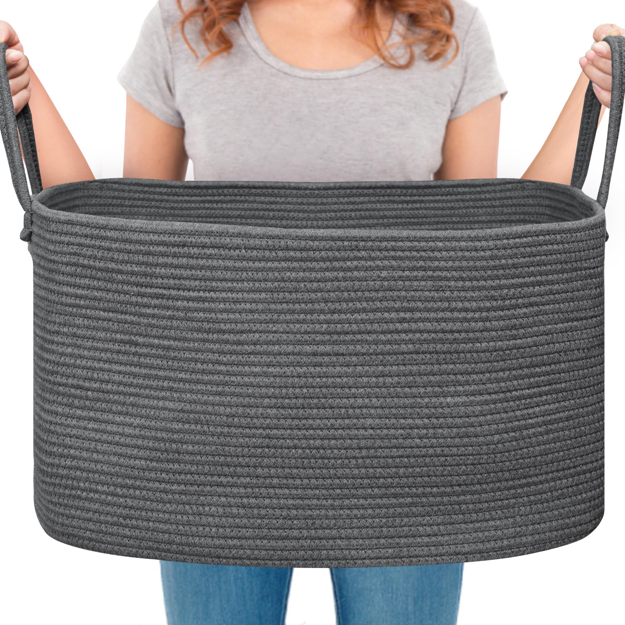 Extra Large Rope Basket - 21.6