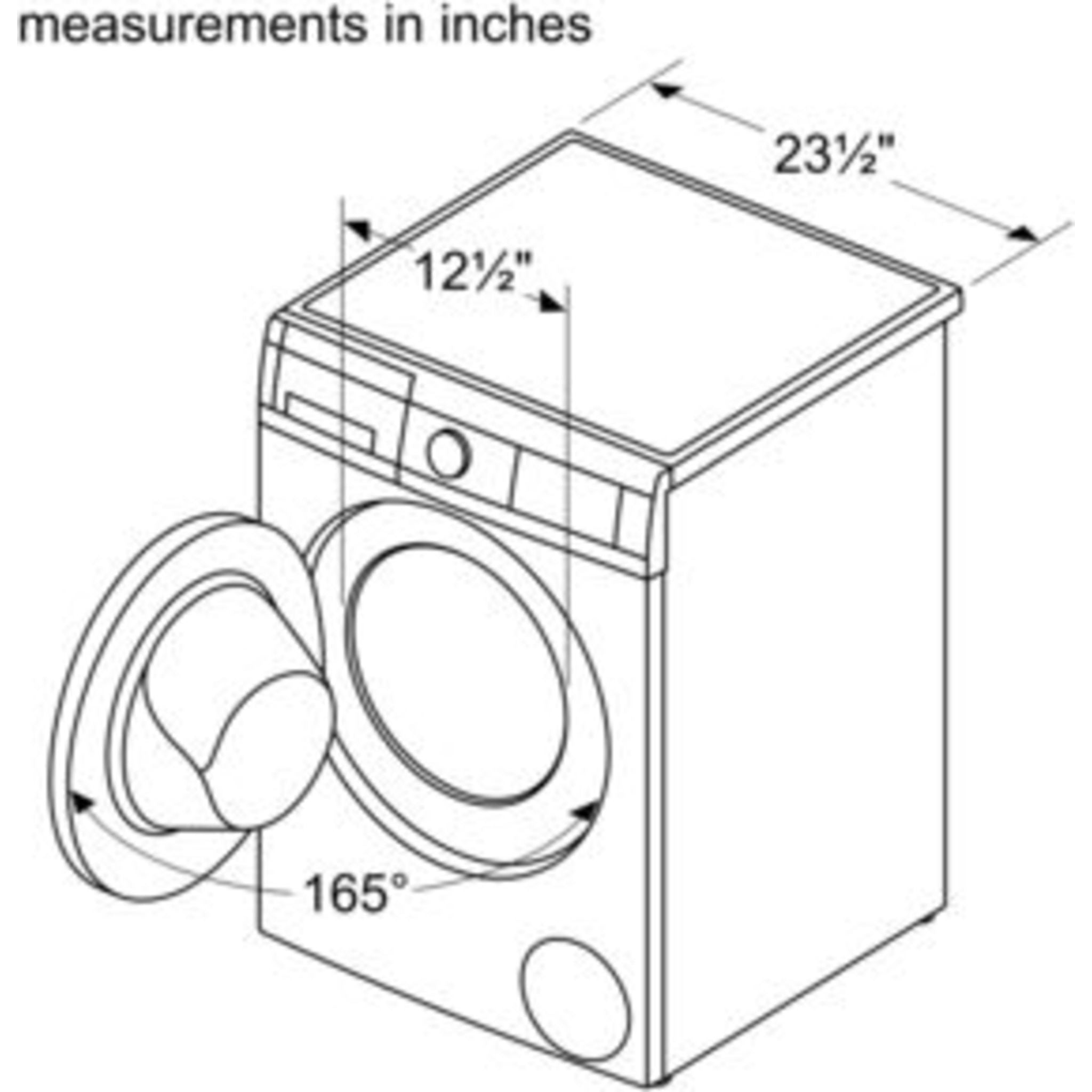 Bosch WAT28400UC 24 Inch White Front Load Washing Machine - Energy Efficient, Quiet Operation for Laundry Room or Small Spaces