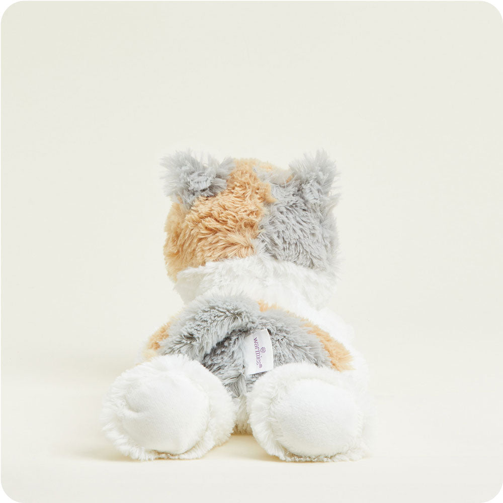 Calico Cat Plush Warmies - Microwaveable Heating Pad for Stress Relief & Pain Relief - Perfect for Kids, Adults & Pets - Use for Cuddling, Relaxation & Comfort at Home or Office