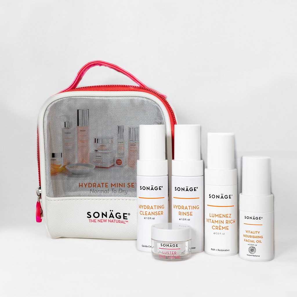Premium Hydrate Mini Set - 3-Piece Travel Skincare Kit for Hydration & Glow | Perfect for On-The-Go, Gym & Airplane Travel