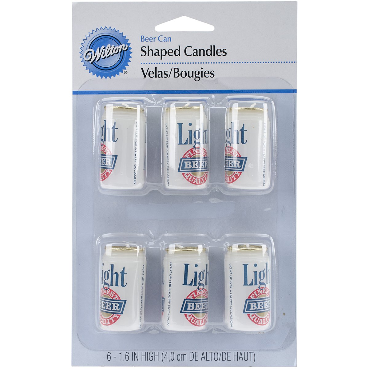 Wilton W9326 Light Beer Cake Candles - 1.6 Inch Birthday Party Decorations (6-Pack) for Beer Themed Cakes, Bachelor Parties & Brewery Celebrations