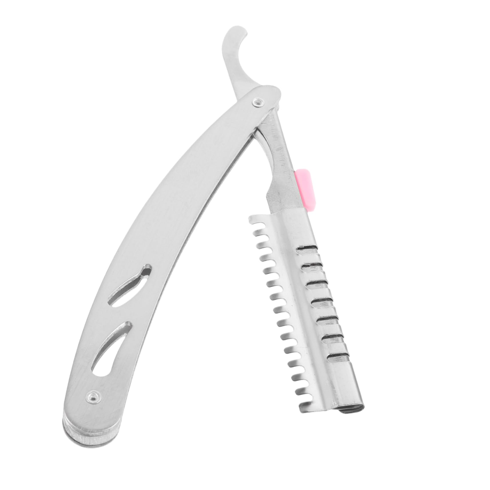 Professional Stainless Steel Folding Razor for Men - Vintage Barber Shaver for Beard, Face & Eyebrow Grooming | Perfect for Home Use, Travel & Salon Styling