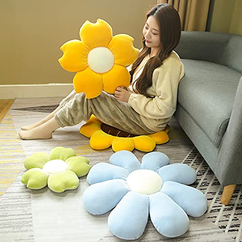 Super Soft Plush Cushion with Sunflower Design - Comfortable Backrest Pillow for Reading, Gaming, Office & Home Relaxation