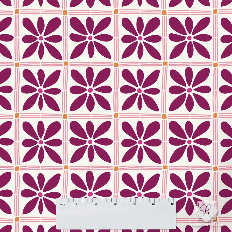 African Flower Craft Stencil for DIY Painting, Scrapbooking & Home Decor - Reusable Template for Wall Art, Fabric, Wood & Canvas Projects