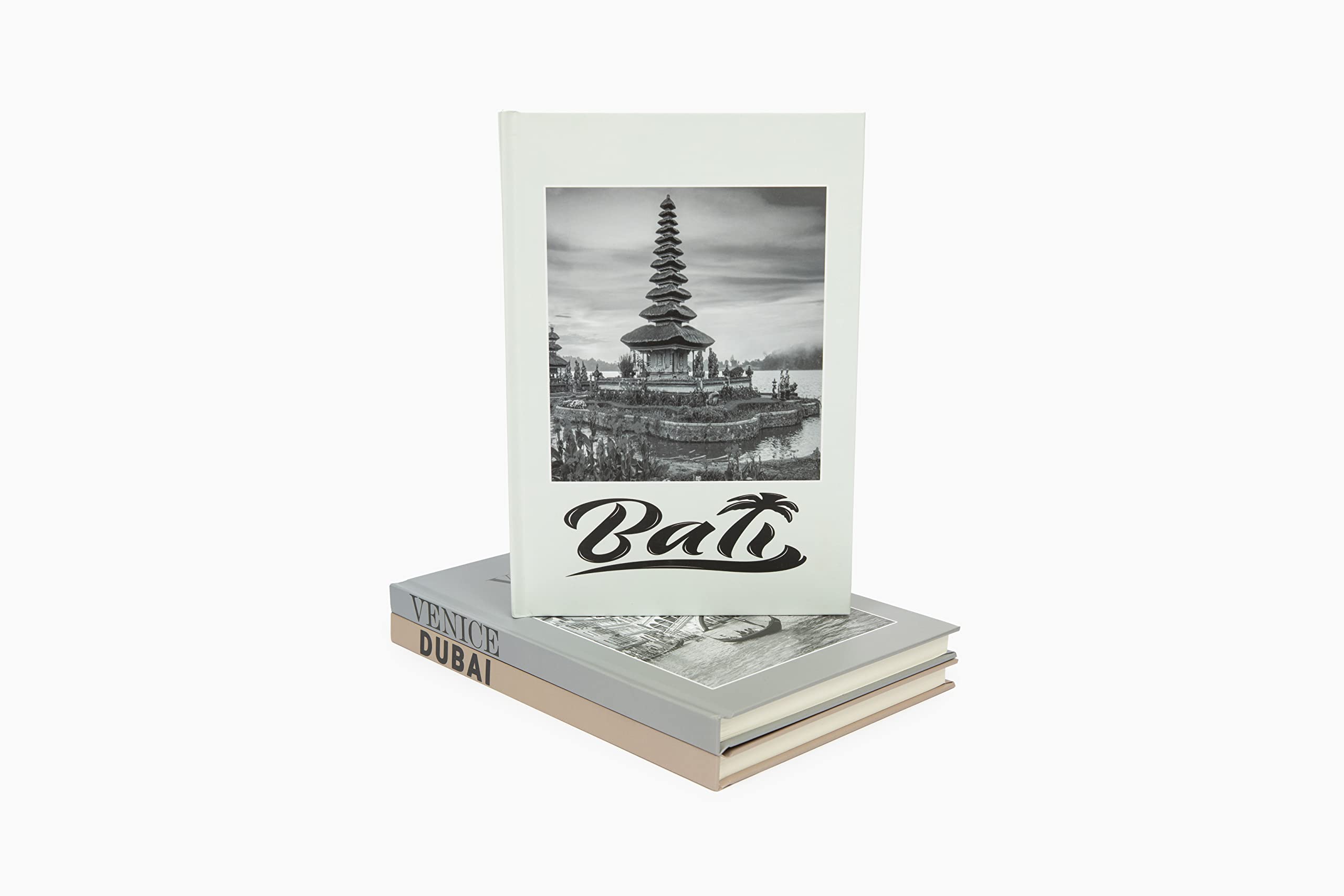 Set of 3 Decorative Hardcover Books for Coffee Table & Home Decor - Modern Matte Book Stack - Fashion Designer Display Book Set | Perfect for Living Room, Office & Shelf Styling
