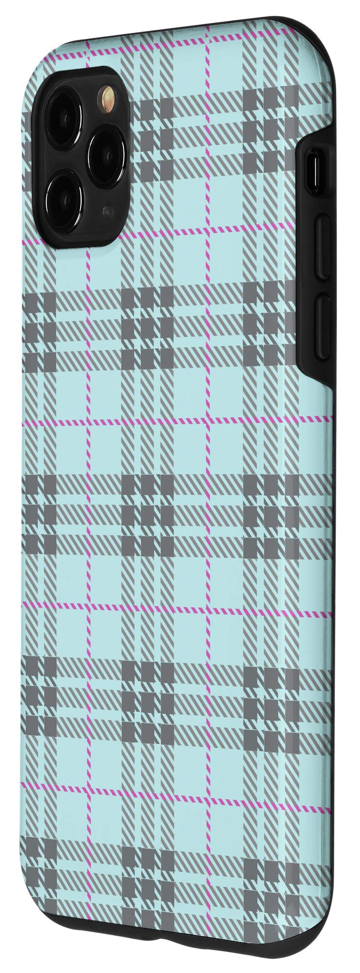 iPhone 11 Pro Max Plaid Phone Case - Stylish Protective Cover with Trendy Plaid Print - Perfect for Everyday Use, Work & Travel