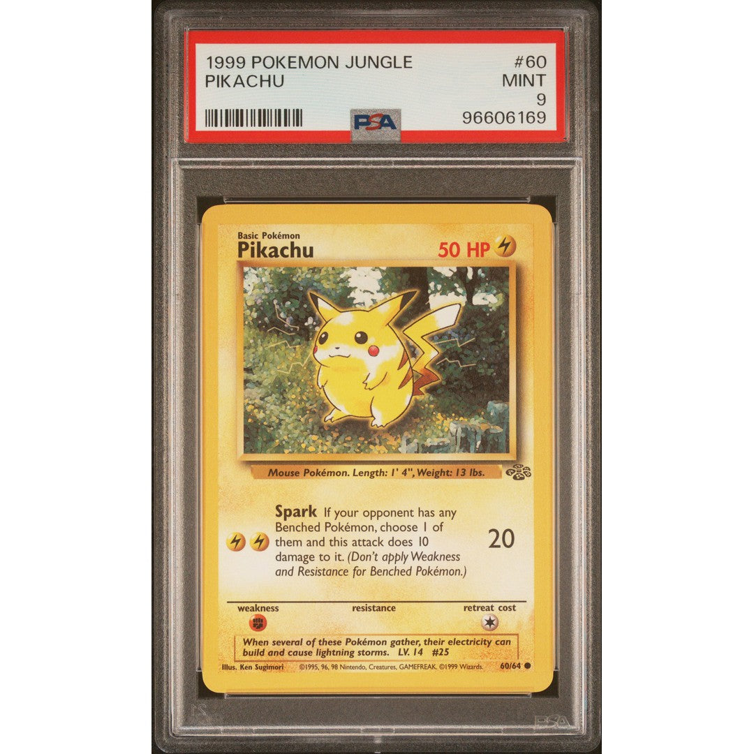2010 Pokemon Jungle Pikachu #60/64 PSA 9 Graded Card - Rare Collectible for Pokemon TCG Fans & Gaming Enthusiasts | Perfect for Display, Trading, and Investment