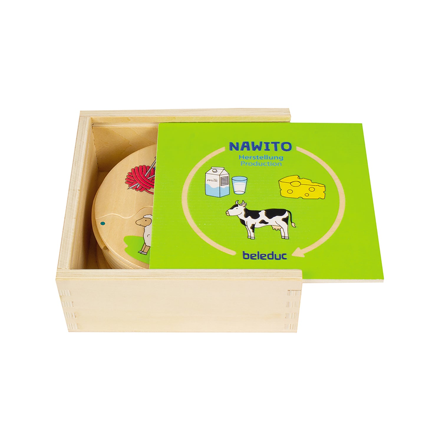Beleduc Nawito Educational Puzzle - Explore Where Products Come From | Fun Learning Toy for Kids | Perfect for Home & Classroom Activities
