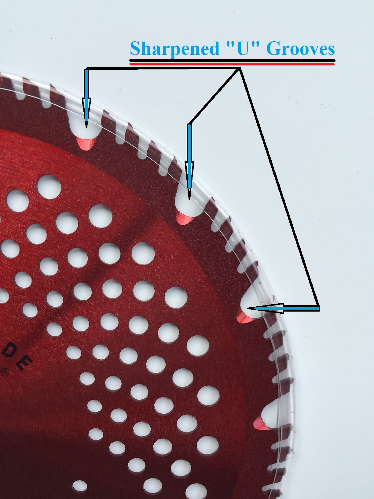 2-Pack 8-Inch 20T/56T Combo Brush Cutter Blades - (1) Blue Hawk 20-Tooth & (1) Red Razor 56-Tooth - Hybrid Pack - RENEGADE BLADE® - 203mm Diameter Carbide Blades for Lawn Mower, Weed Trimmer & Landscaping Tools