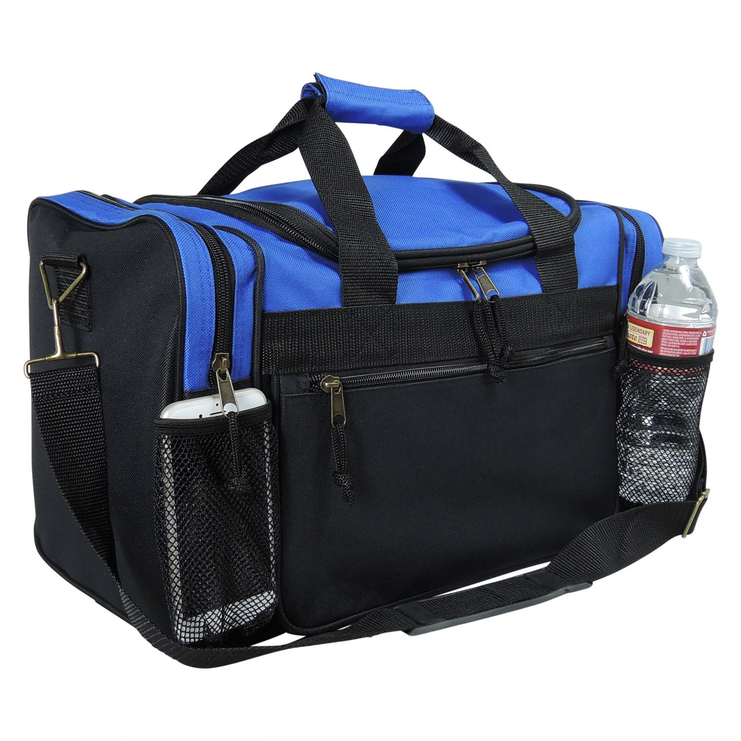17 Inch Carry On Travel Luggage - Lightweight Sport Duffel Bag with Shoulder Strap (Royal Blue, 17