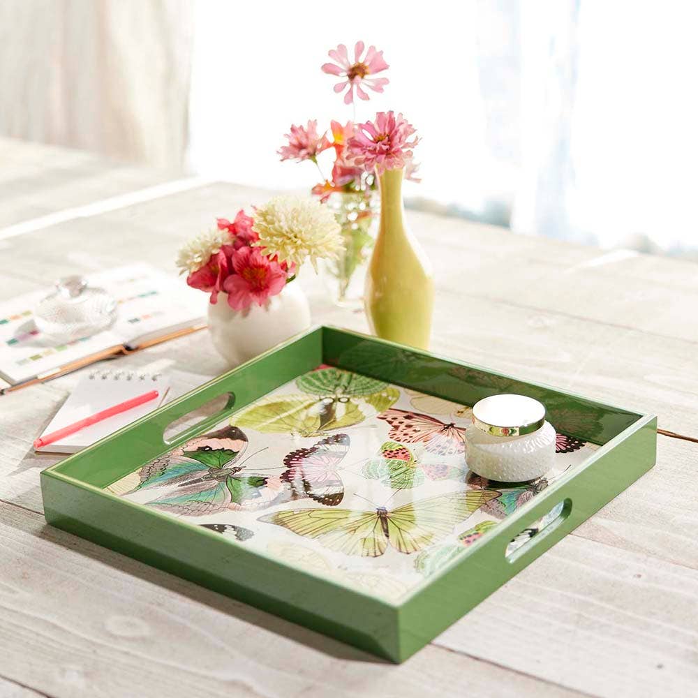 15 Square Butterfly Tray - Perfect for Home Decor, Party Favors & DIY Craft Projects