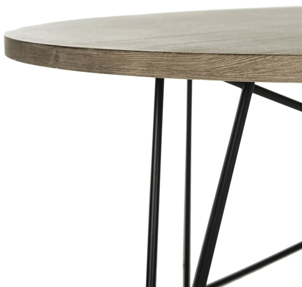 Safavieh Maris Round Coffee Table - Modern Hairpin Leg for Living Room