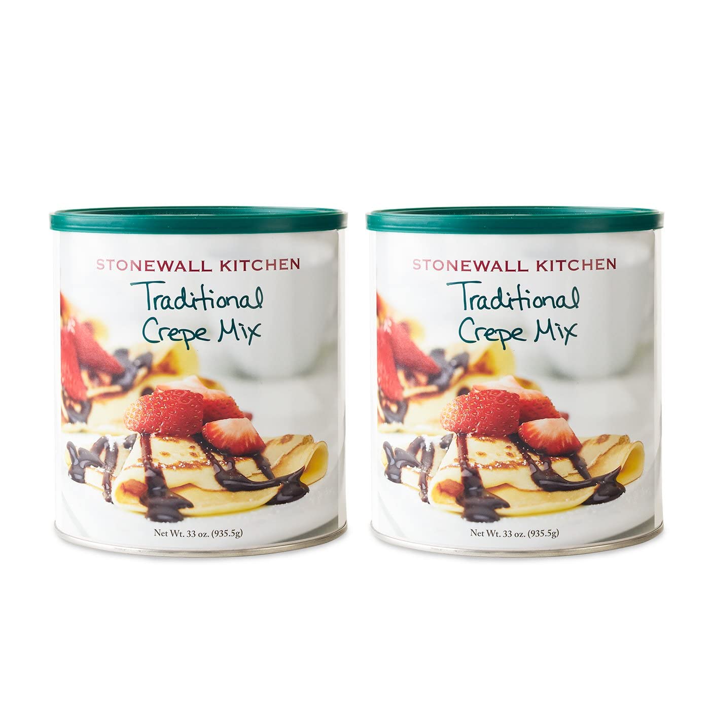 Stonewall Kitchen Traditional Crepe Mix - 2 Pack (33 oz) | Easy Homemade Crepe Batter for Breakfast, Desserts & Brunch | Perfect for French Cuisine Lovers