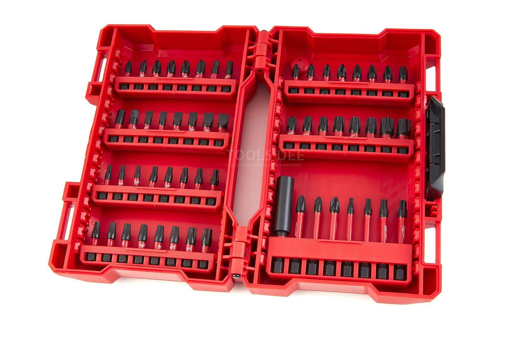Milwaukee MW4932430907 15-Piece Impact Ready Bit Set with Case - Red - Perfect for Drilling, Screwdriving & Construction Projects