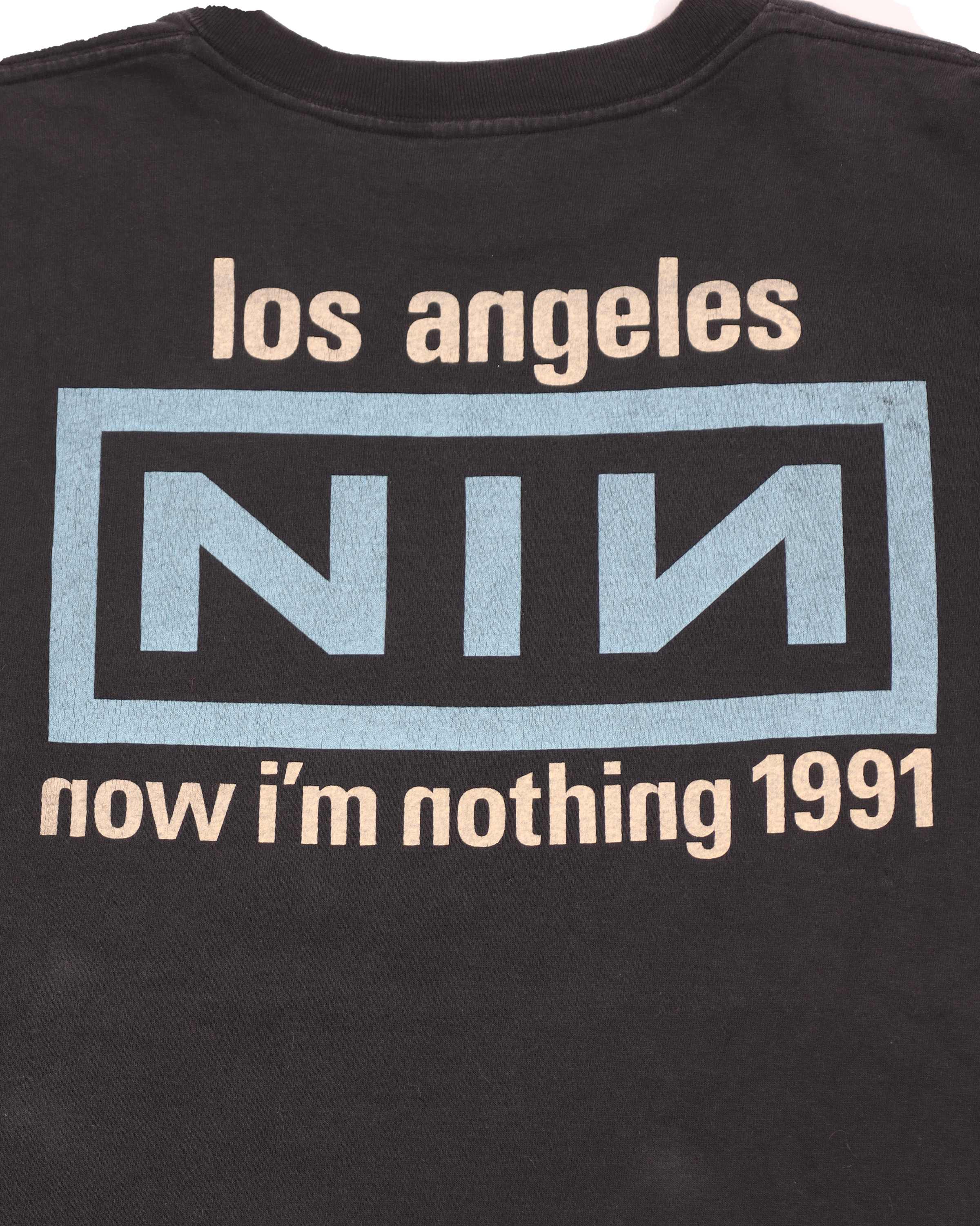 Vintage 1991 Nine Inch Nails 'Now I'm Nothing' Band T-Shirt - Classic Rock Tee for Concerts & Music Fans