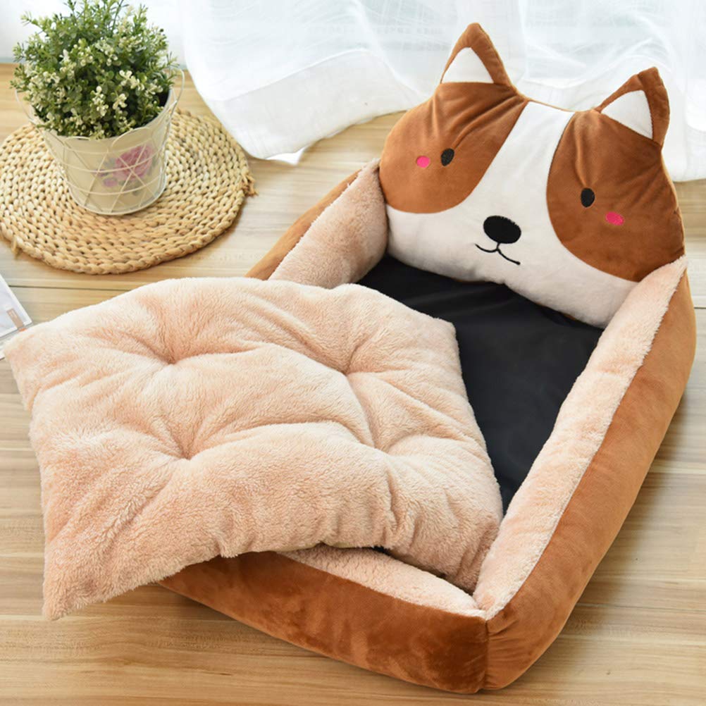 **Cozy Winter Dog Bed - Warm Pet House for Small & Large Dogs - Indoor & Outdoor Kennel for Sleeping, Lounging & Travel**