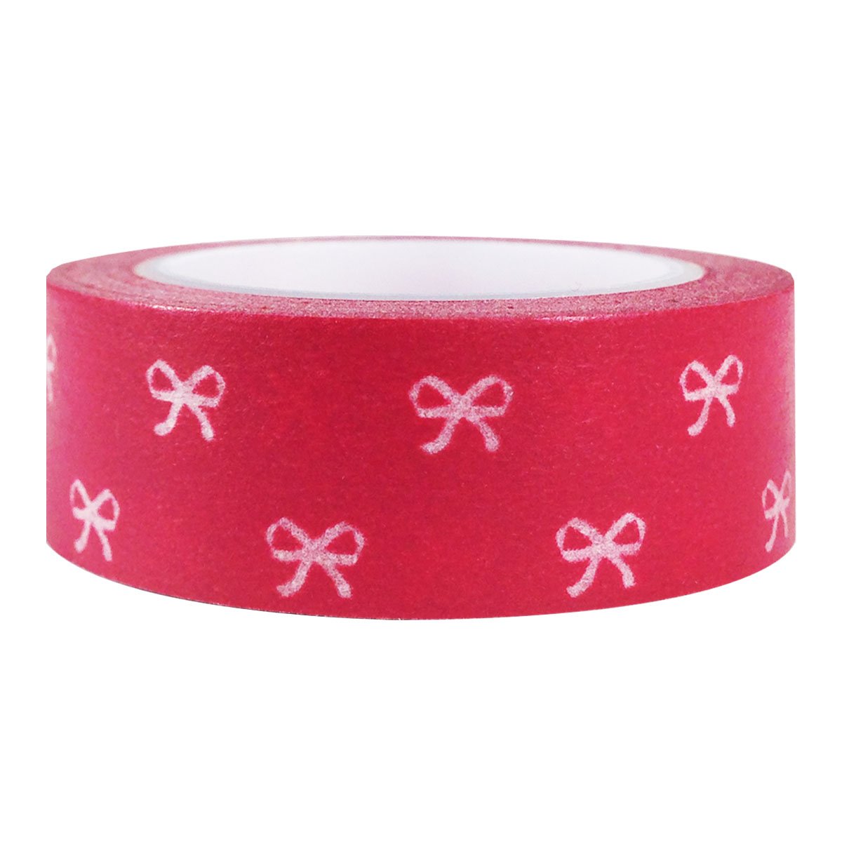 Wrapables Colorful Japanese Washi Masking Tape with Bow Patterns - Decorative DIY Craft Tape for Scrapbooking, Gift Wrapping, Journaling & Home Decor