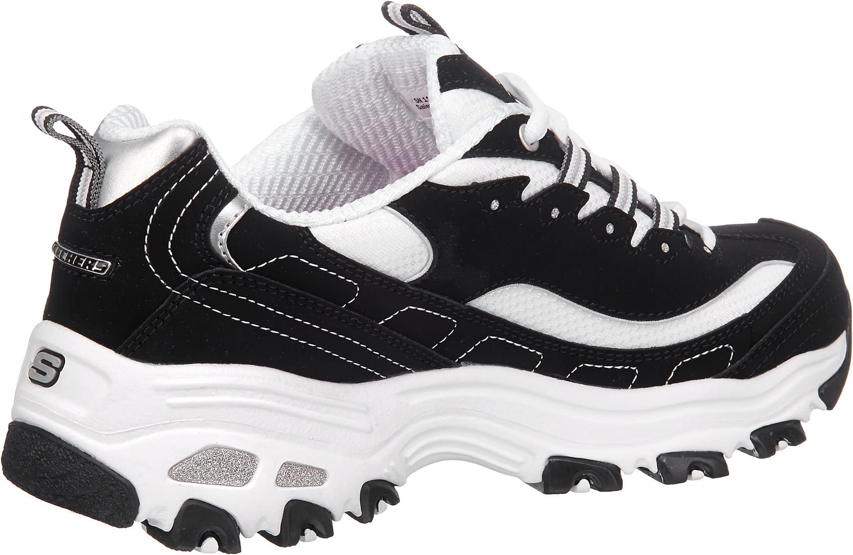 Skechers Women's D'Lites Biggest Fan Sneaker - Comfortable Walking Shoes for Women with Memory Foam - Perfect for Gym, Running, Travel & Everyday Wear