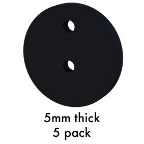 NORSK 2mm or 5mm Packer - Black (5 Pack) - Comfortable & Discreet for Everyday Wear, Swimwear, and Active Lifestyle