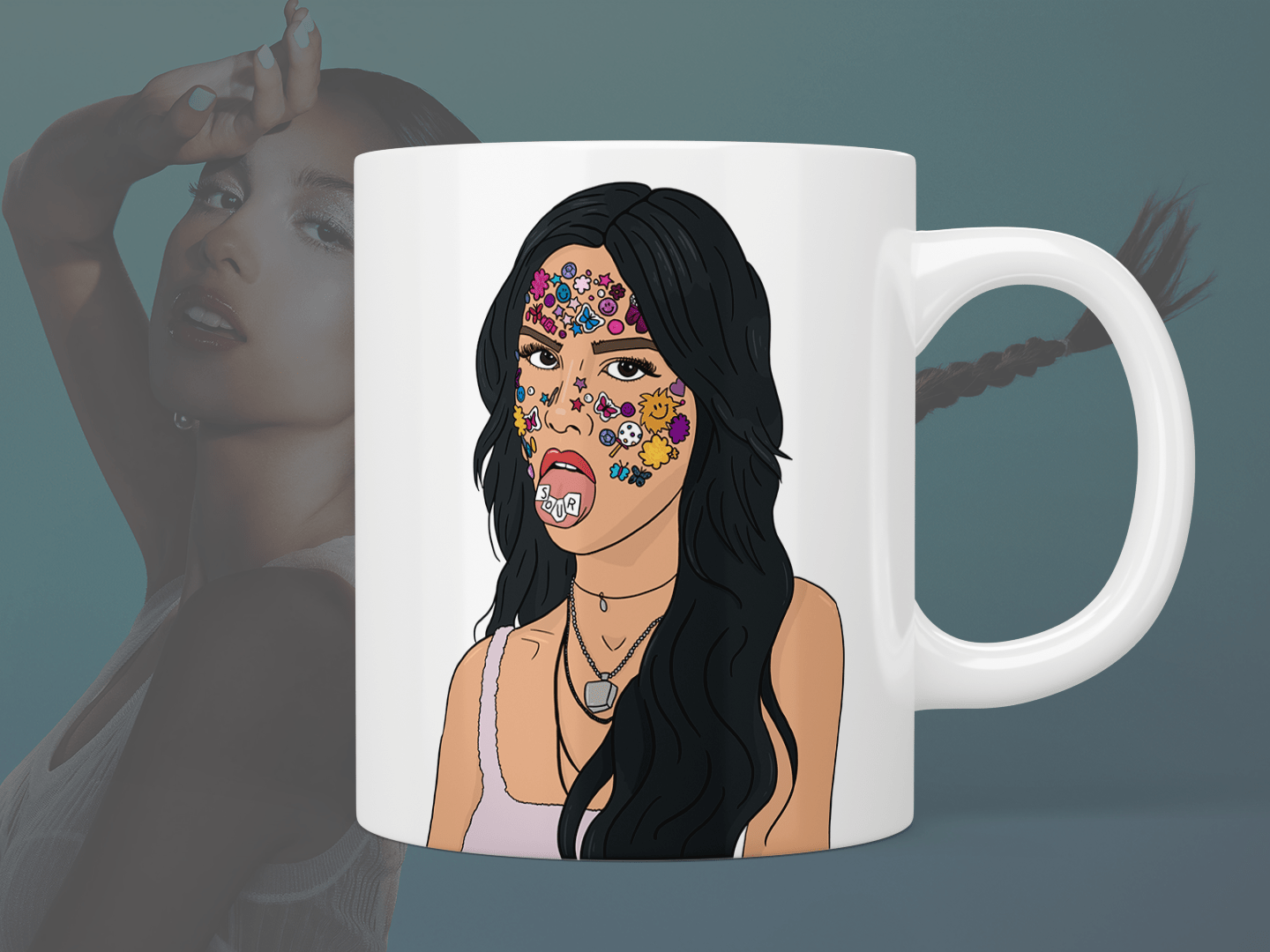 Olivia Rodrigo Sour Album Inspired Coffee Mug - 15oz Ceramic Cup with Lyrics & Artwork - Perfect for Fans, Gifts, Tea & Coffee Lovers - Great for Home, Office, or Concert Merch Collection
