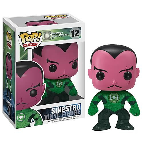DC Universe Pop! Vinyl Figure - Sinestro (Green Lantern) - Collectible 12-Inch Action Figure for Fans & Display - Perfect for Home Decor, Office Display & Comic Conventions