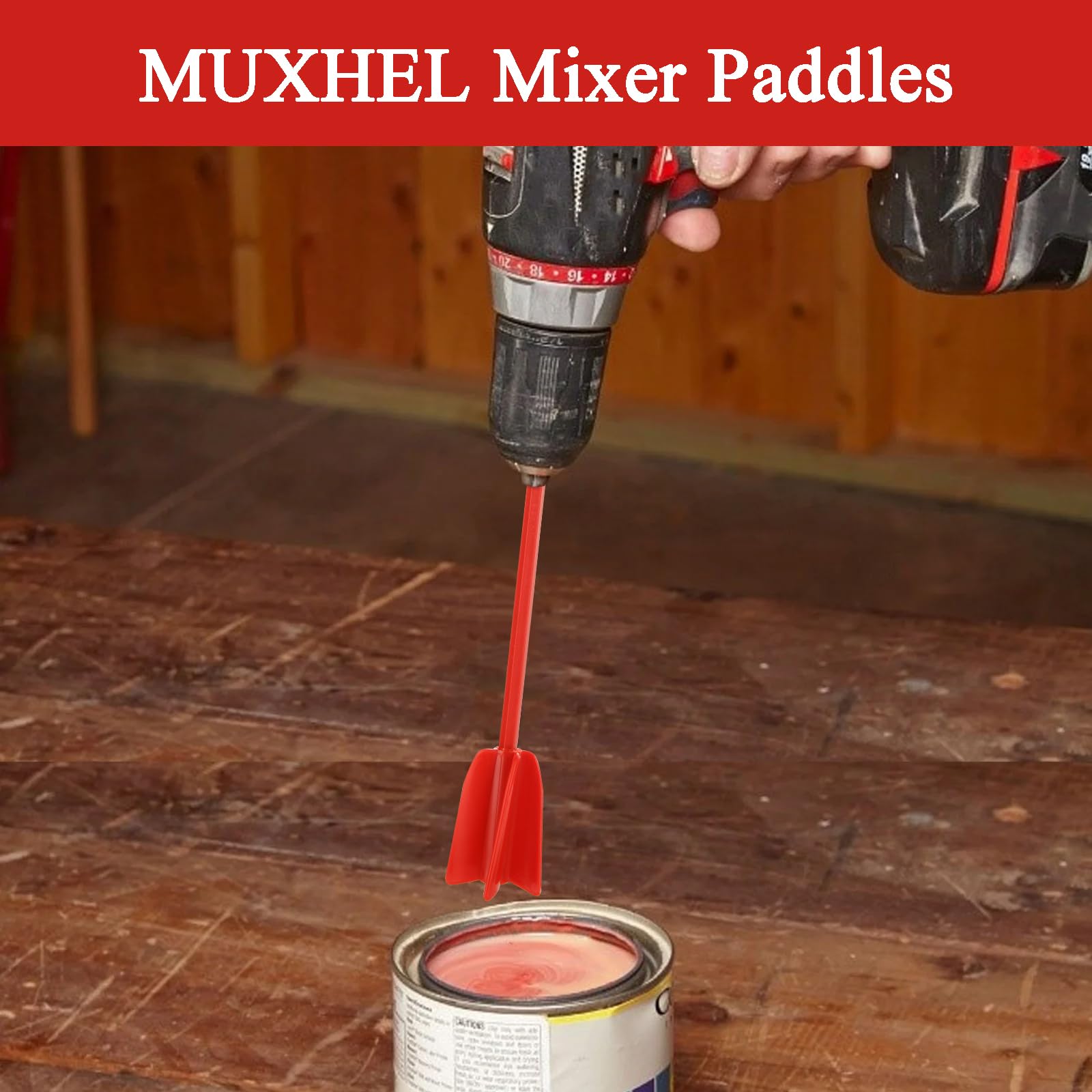 20 Pcs Reusable Paint Mixer Drill Attachments - 6.5