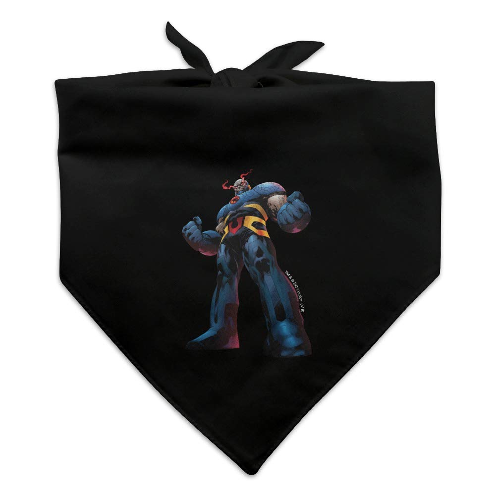 Superman vs Darkseid Character Dog Bandana - DC Comics Pet Bandana for Small & Medium Dogs - Perfect for Cosplay, Halloween & Comic Con Events