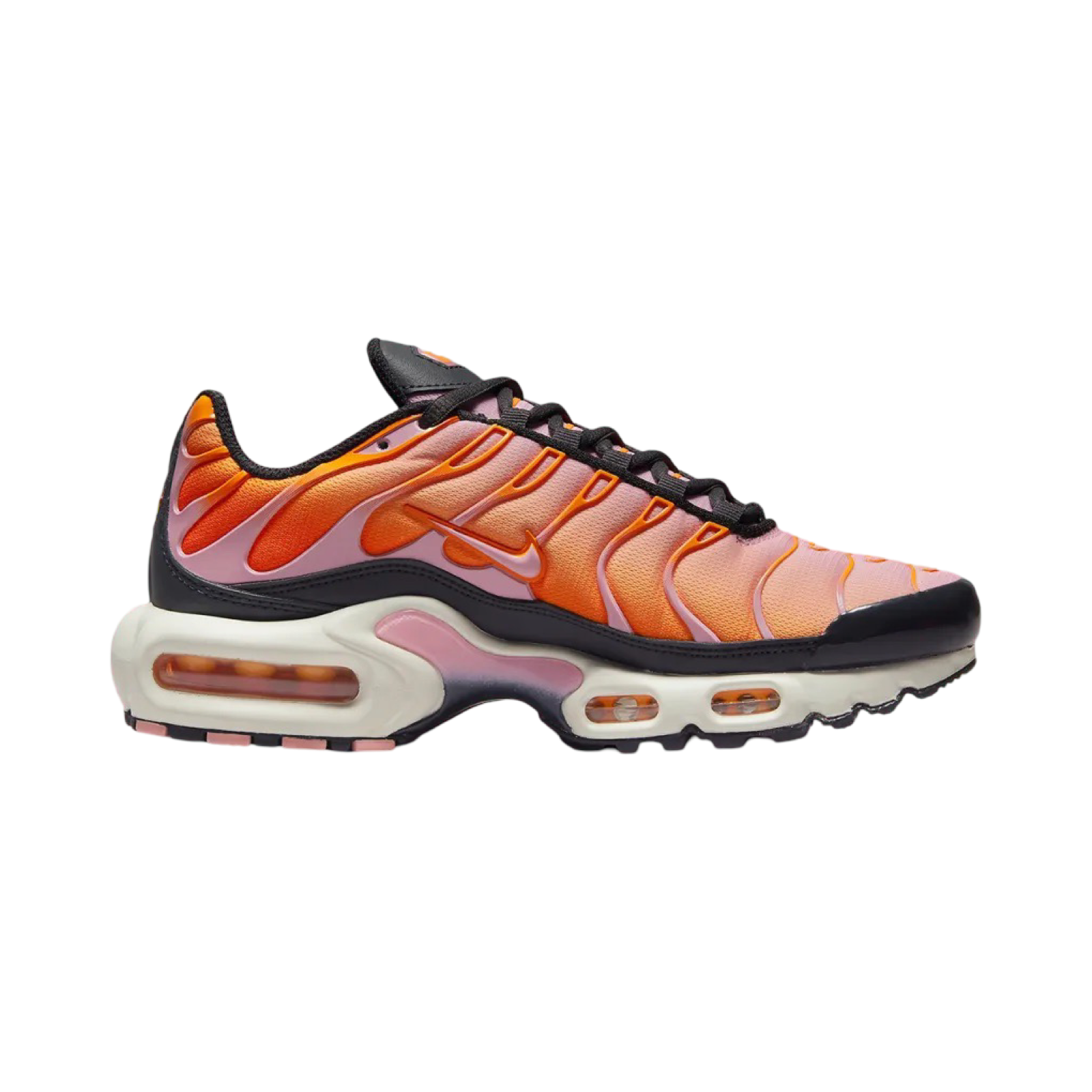 Nike Women's Air Max Plus TN Running Shoes - Off Noir/Medium Soft Pink Sherbert - Comfortable & Stylish Sneakers for Running, Gym Workouts & Casual Wear