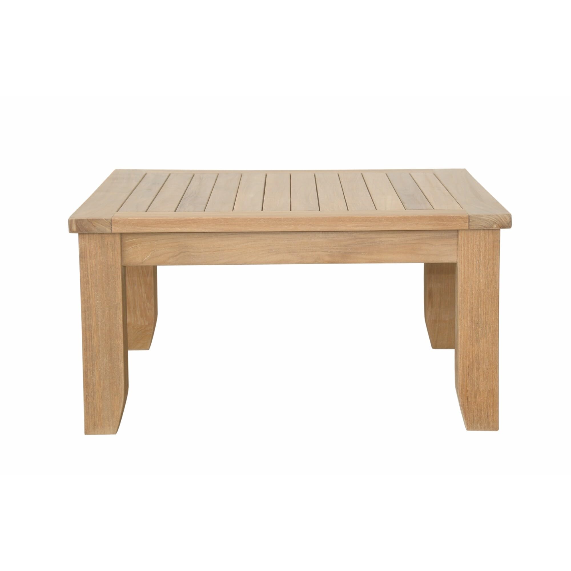 Anderson Teak DS-507 Luxe Square Coffee Table - Solid Teak Wood Modern Living Room Furniture - Perfect for Home Decor, Lounge & Coffee Shop Use