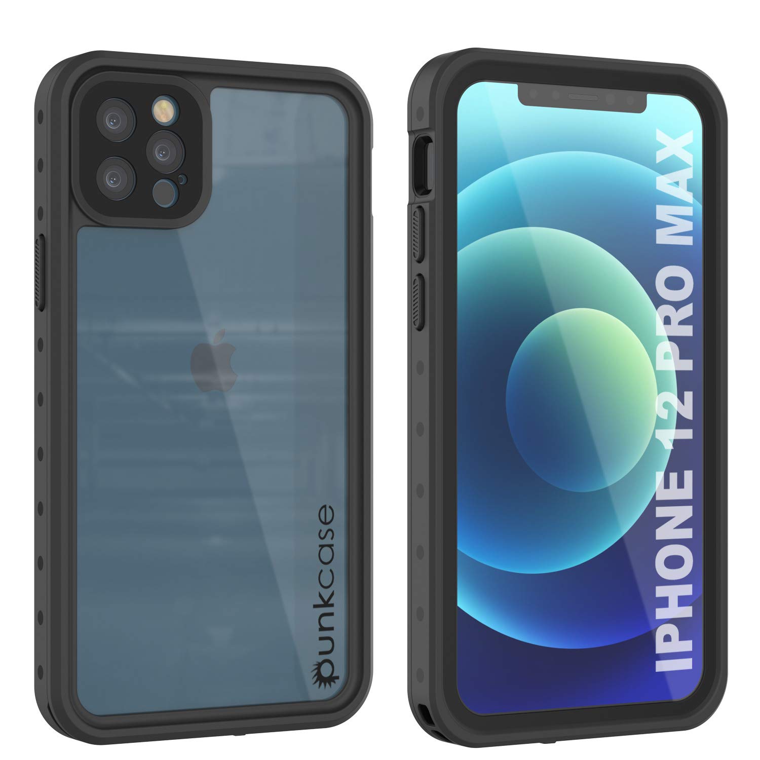 Punkcase iPhone 12 Pro Max Waterproof Case - IP68 Certified Slim Fit StudStar Series | 360° Full Body Protection | Dirtproof & Snowproof | Clear Armor Cover for iPhone 12 Pro Max (6.7 Inch, 2020 Model) | Perfect for Outdoor Adventures, Hiking & Extreme Sports