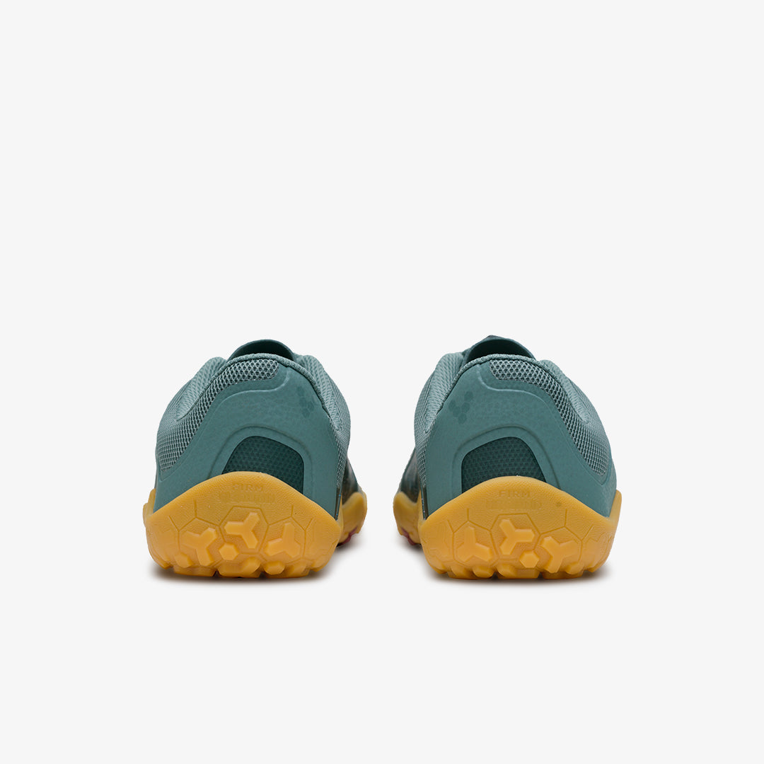 Vivobarefoot Women's Primus Trail II FG Barefoot Shoes - Sea Green | Minimalist Trail Running & Hiking Shoes for Women | Outdoor Adventure & Fitness Activities