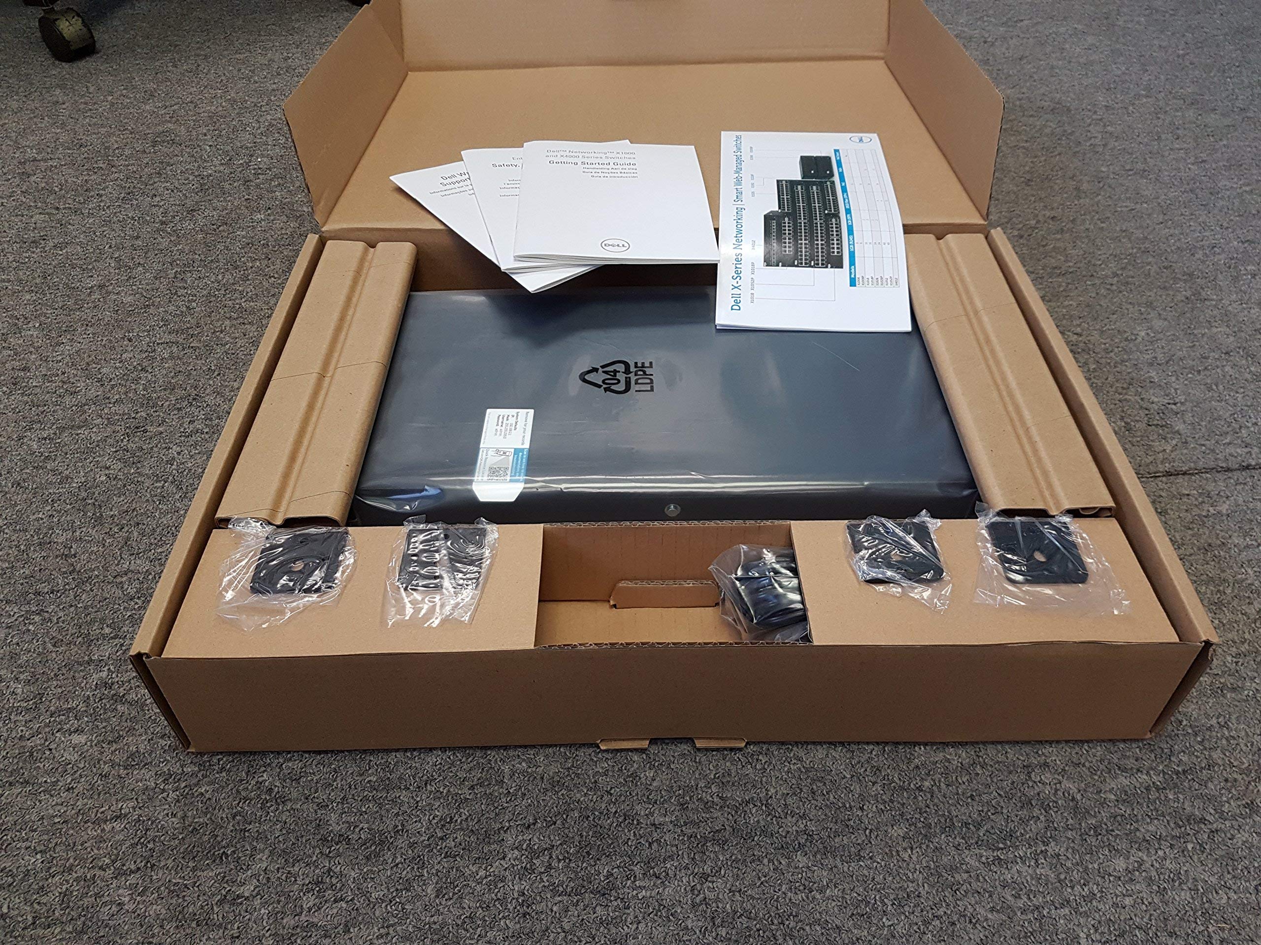 Dell X1018P 16-Port 1GBE PoE Smart Web Managed Switch - 463-5910, 9PN0D | Ideal for Small Business Networks & Home Office Setups