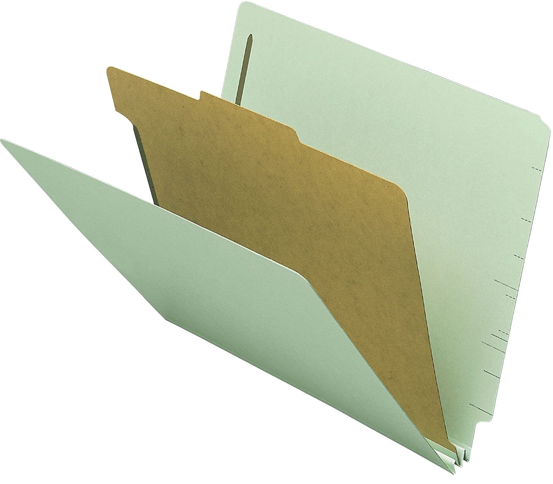 Nature Saver End-Tab Classification Folders - Letter Size, 6-Tab, 12-Pack - Perfect for Office, School, and Home Organization