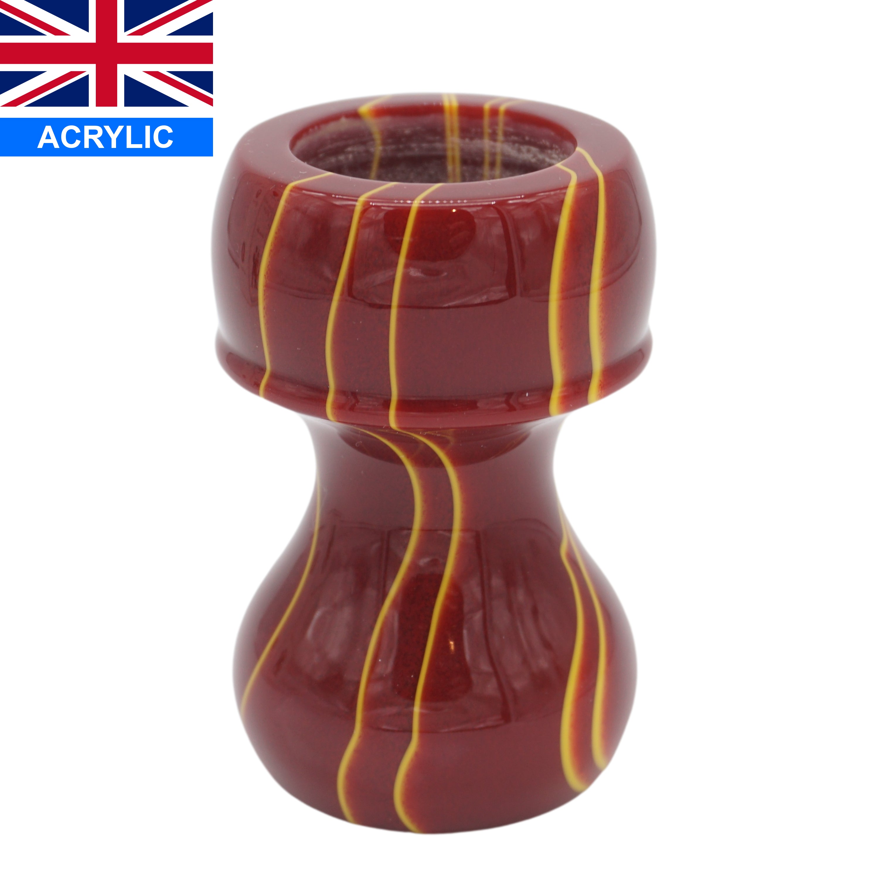 Premium Handcrafted Infrared Shaving Brush Handle - Fits 24mm & 26mm Knots - Perfect for Wet Shaving & Grooming Gifts for Men