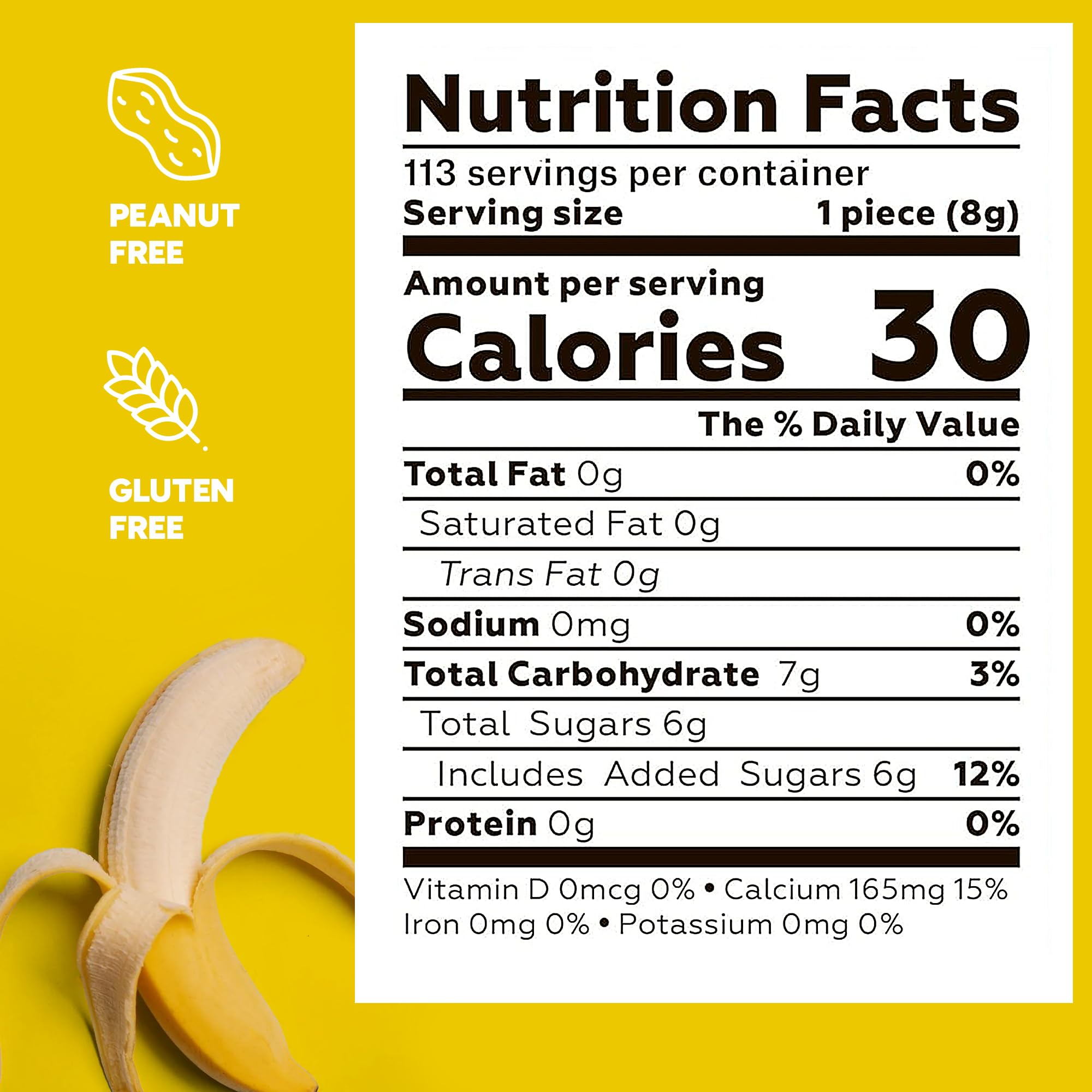 Banana Runts Hard Candy - 1200 Pieces (1.7 lb) Bulk Candy for Gumball Machines, Cake Decorations, Party Favors & Easter Baskets - Yellow Banana Flavored Candy for Pinatas, Goodie Bags & Birthday Parties - Perfect for Candy Buffets and Sweet Treat Displays