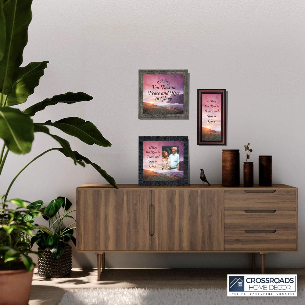 Crossroads Home Décor Peaceful Remembrance Picture Frame 8710CH - Perfect for Memorial Gifts, Wall Decor & Cherished Memories Display