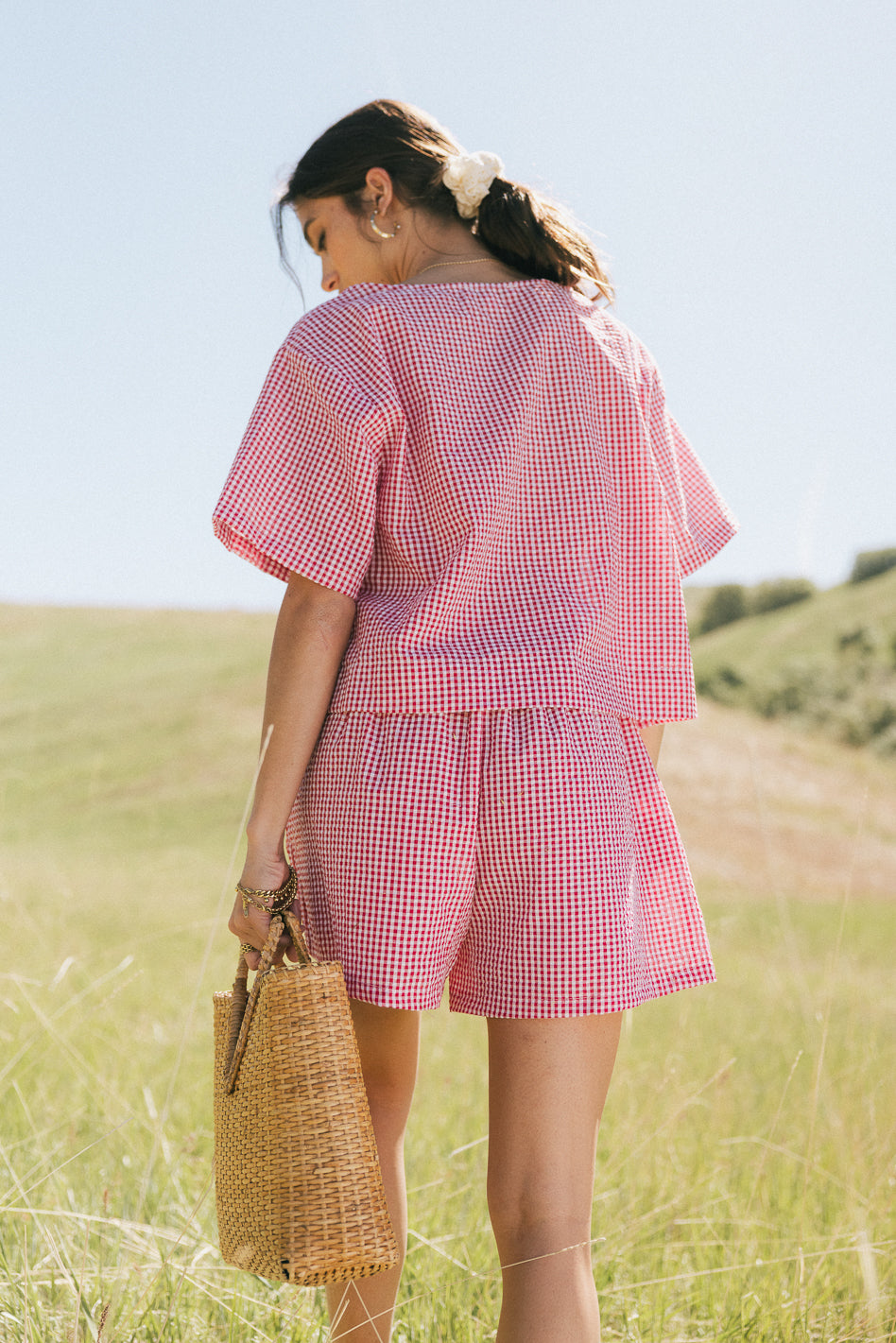 Ember Gingham Shorts for Women - Red Plaid Summer Shorts | Casual Wear, Beach Outfits & Vacation Style
