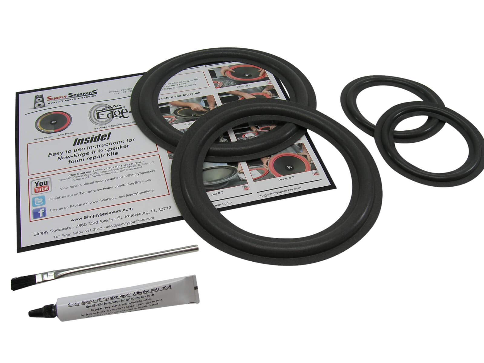 Infinity Complete System Speaker Repair Kit FSK-8.2x5Ji.2 - High-Quality Audio Restoration for Home Theater and Car Audio Systems