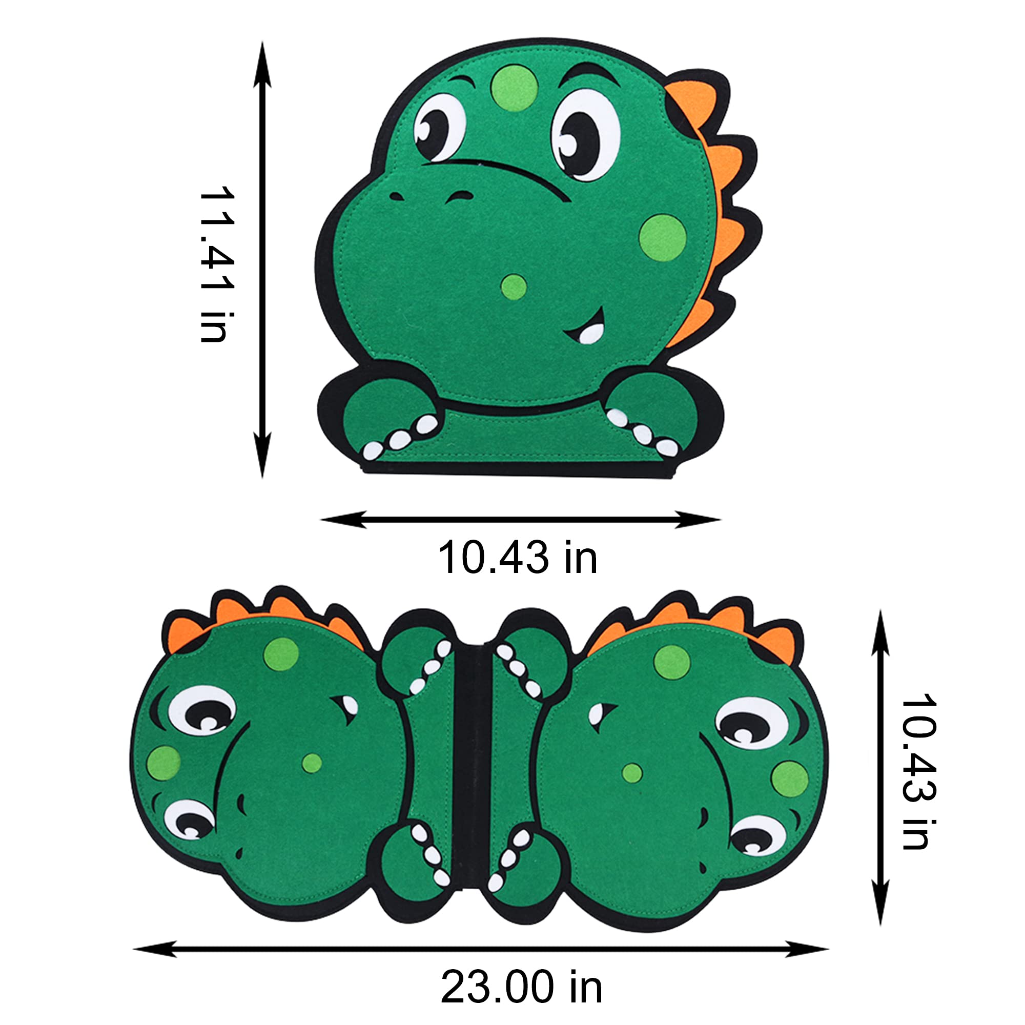 Montessori Busy Board for Toddlers - Dinosaur Sensory Activity Toy, Educational Travel Quiet Book for Preschool Kids, Develop Motor Skills - Perfect for Boys & Girls (Dinosaur Theme) - Ideal for Airplane Travel, Road Trips & Quiet Playtime