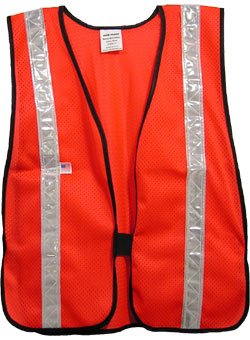 Iron Horse Soft Mesh Reflective Safety Vest with Silver Stripes - High Visibility Workwear for Construction, Cycling & Outdoor Activities