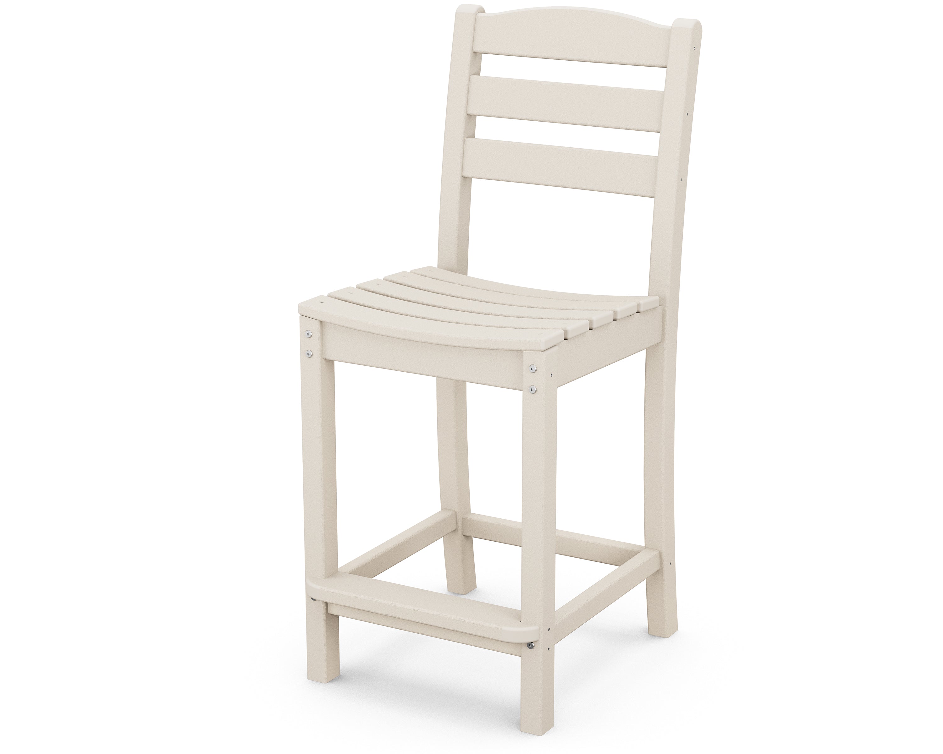 POLYWOOD La Casa Cafe Counter Height Bar Stool - Durable Outdoor/Indoor Dining Chair for Patio, Kitchen, Restaurant & Bar Use