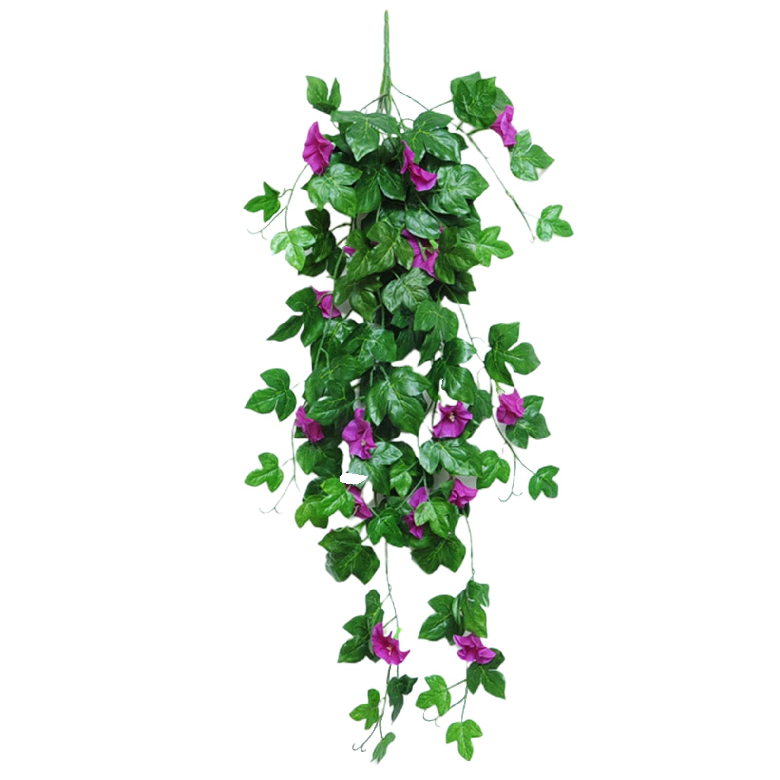 Kasituny 1Pc Realistic Artificial Morning Glory Flower - 9 Forks DIY Wall Decor, Faux Floral Arrangement for Home & Party Decoration | Perfect for Wedding Centerpieces, Living Room Accents & Event Backdrops