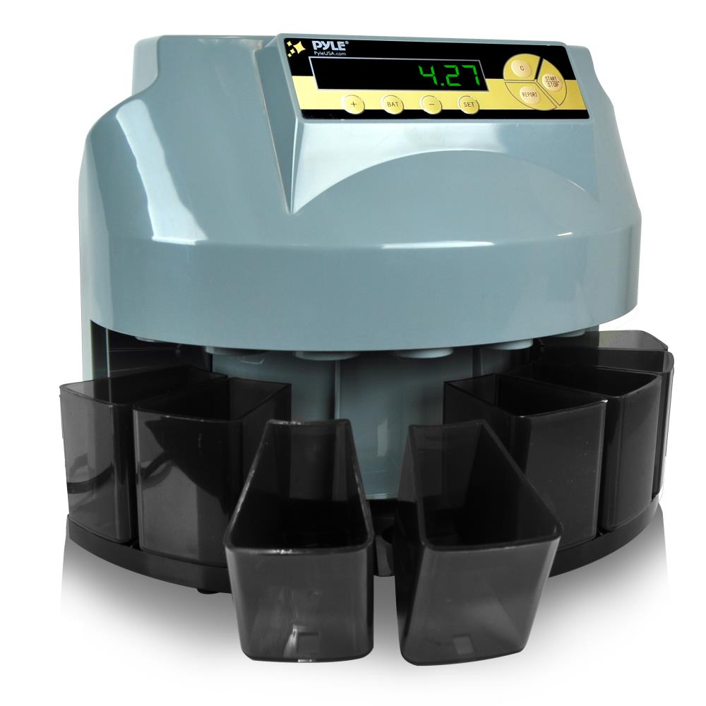 2 in 1 Digital Coin Counter and Sorter Machine - Automatic Money Counting for Banks, Retail Stores, and Home Use